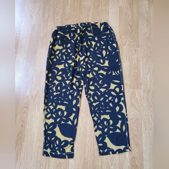 🦋 MARNI 🦋 Pull-on Crepe Ankle Pants - [Size 2, Mustard/Black] - Picture 5 of 13